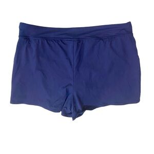 Land’s End Women's Plus Size 3 Inch Quick Dry Swim Shorts with Panty Sz 16 W